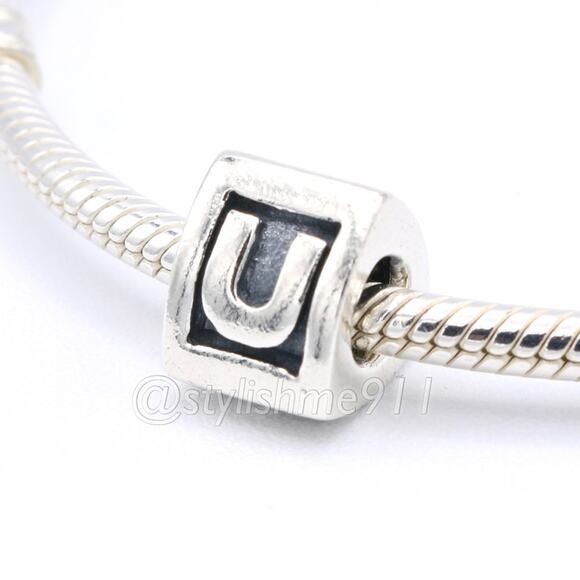 Authentic PANDORA Alphabet Letter - U - Picture 1 of 10